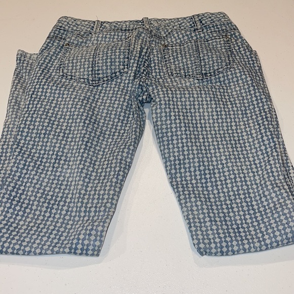Free People Diamond Checkered Jeans - Picture 3 of 9